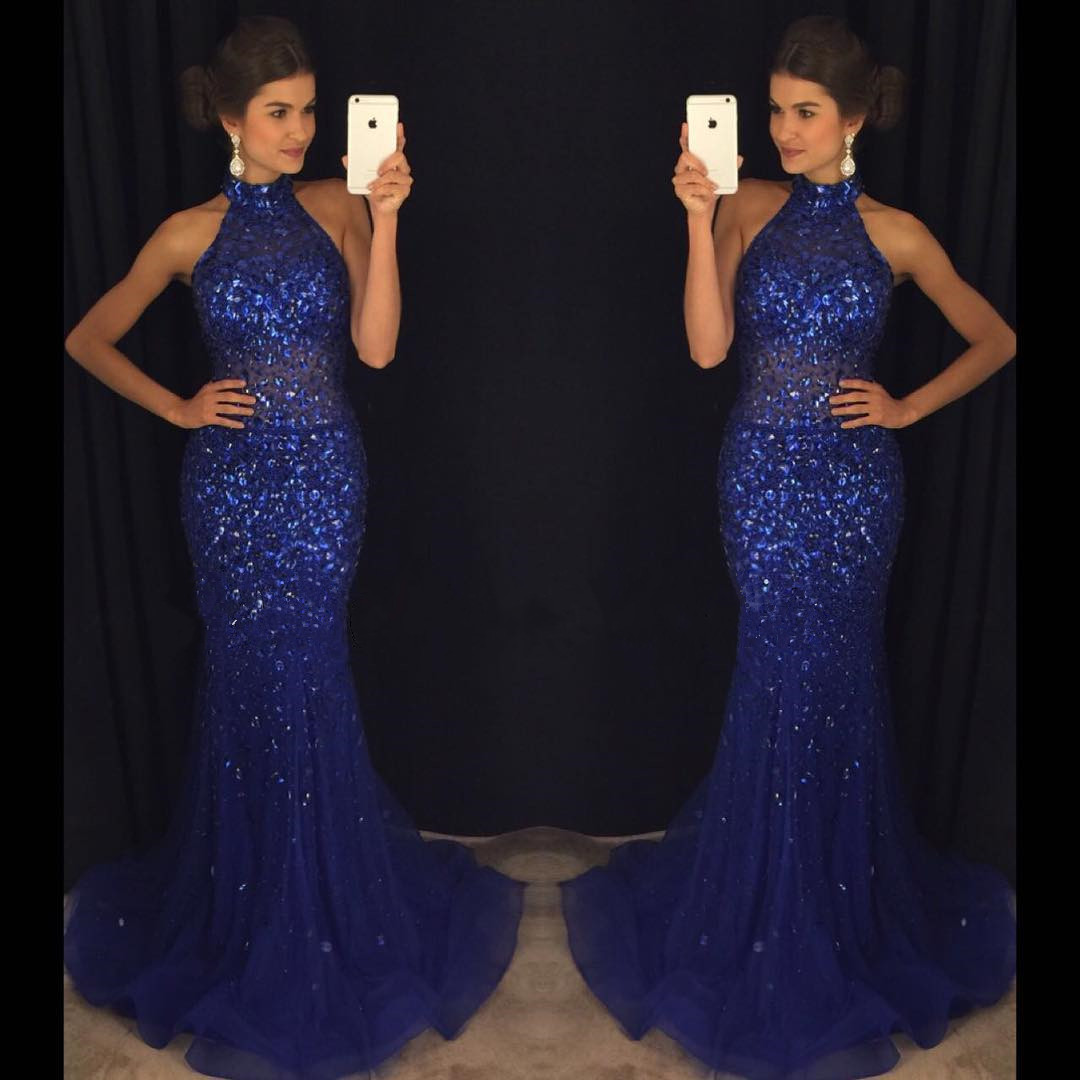 Look - Royal sexy blue prom dresses long video Looks - Royal sexy blue prom dresses long video