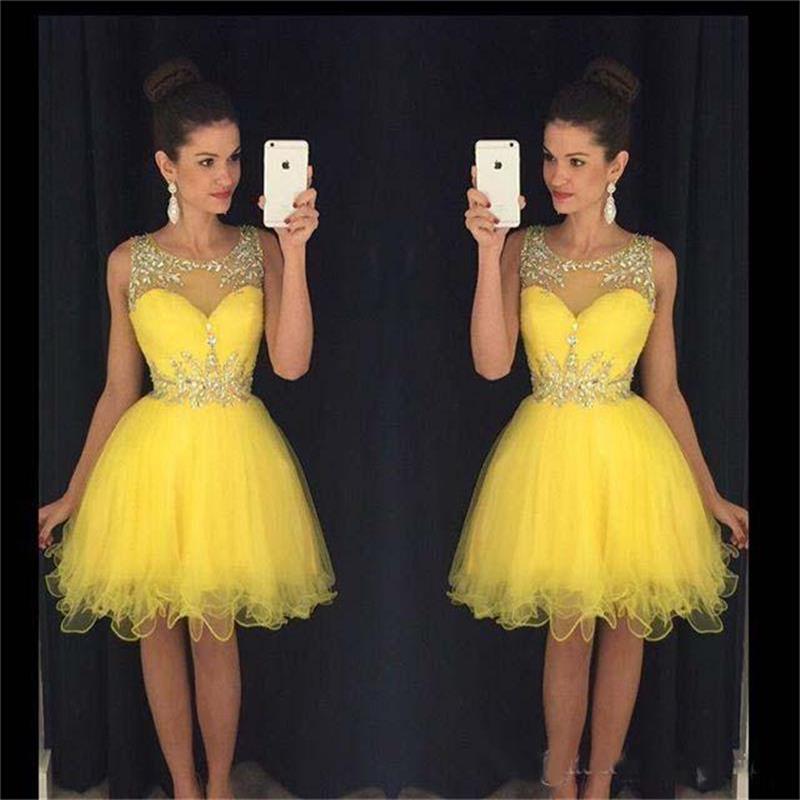 graduation dress yellow