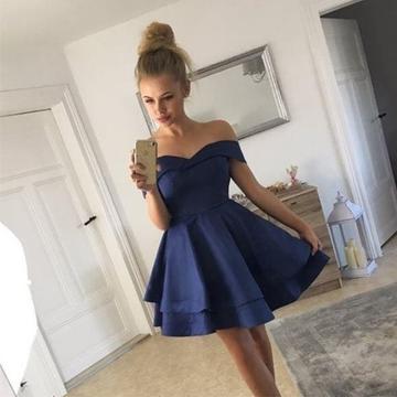 Navy Blue Short Dresses