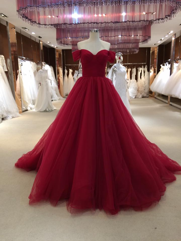 gown burgundy