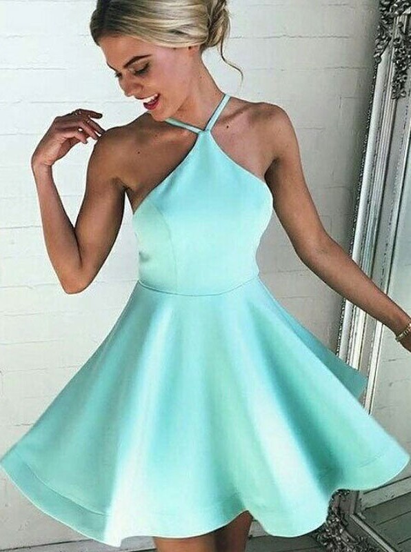 mint green a line dress