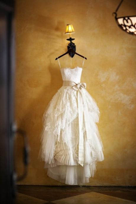 Ivory Tulle Wedding Dress 2017