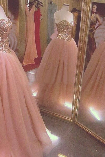 Blush Pink Prom Dresses,Ball Gown Prom Dress,Tulle Prom Dress,Simple Prom Dress,Tulle Prom Dress,Simple Evening Gowns,Cheap Party Dress,Elegant Prom Dresses,2017 Formal Gowns For Teens