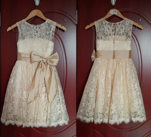 Rustic Wedding Flower Girl Dress